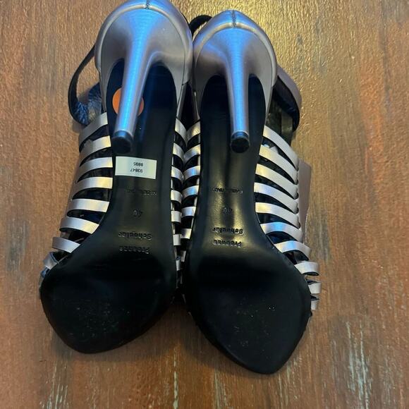 Proenza Schouler Women's Metallic Spartan High Heels Shoes Size 40 - Picture 6 of 12